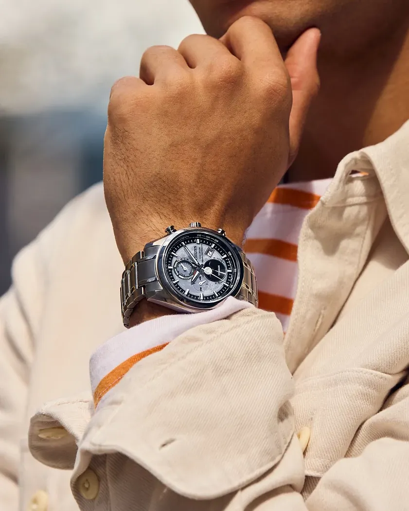 Tsuki-Yomi A-T Gray Dial Super Titanium Bracelet BY1010-57H | CITIZEN